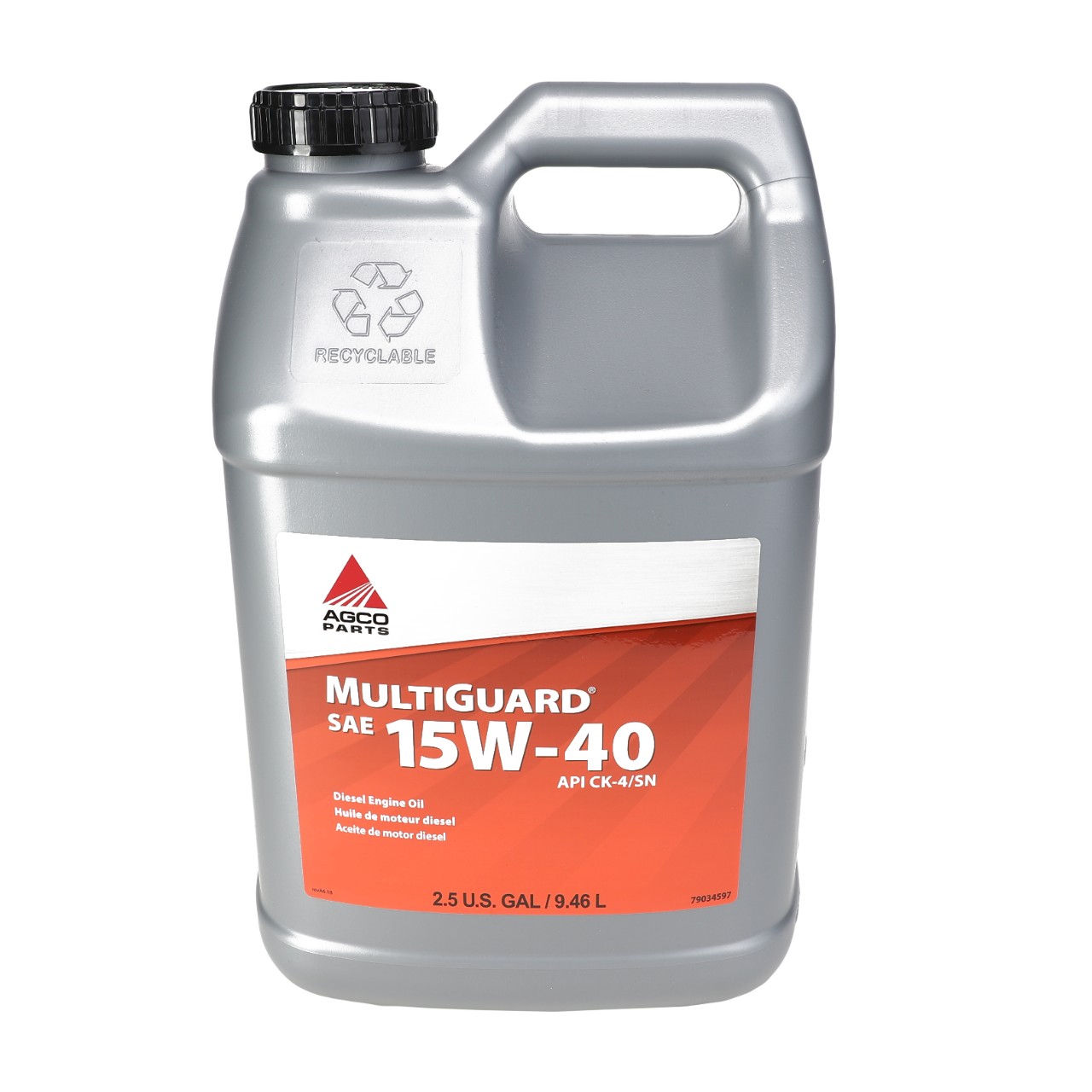 MultiGuard SAE 15W-40 API CK-4, 2.5 Gallon