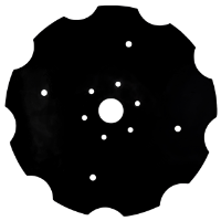 White Planter Flat Plain Concave Disc, 14" X 12 Gauge