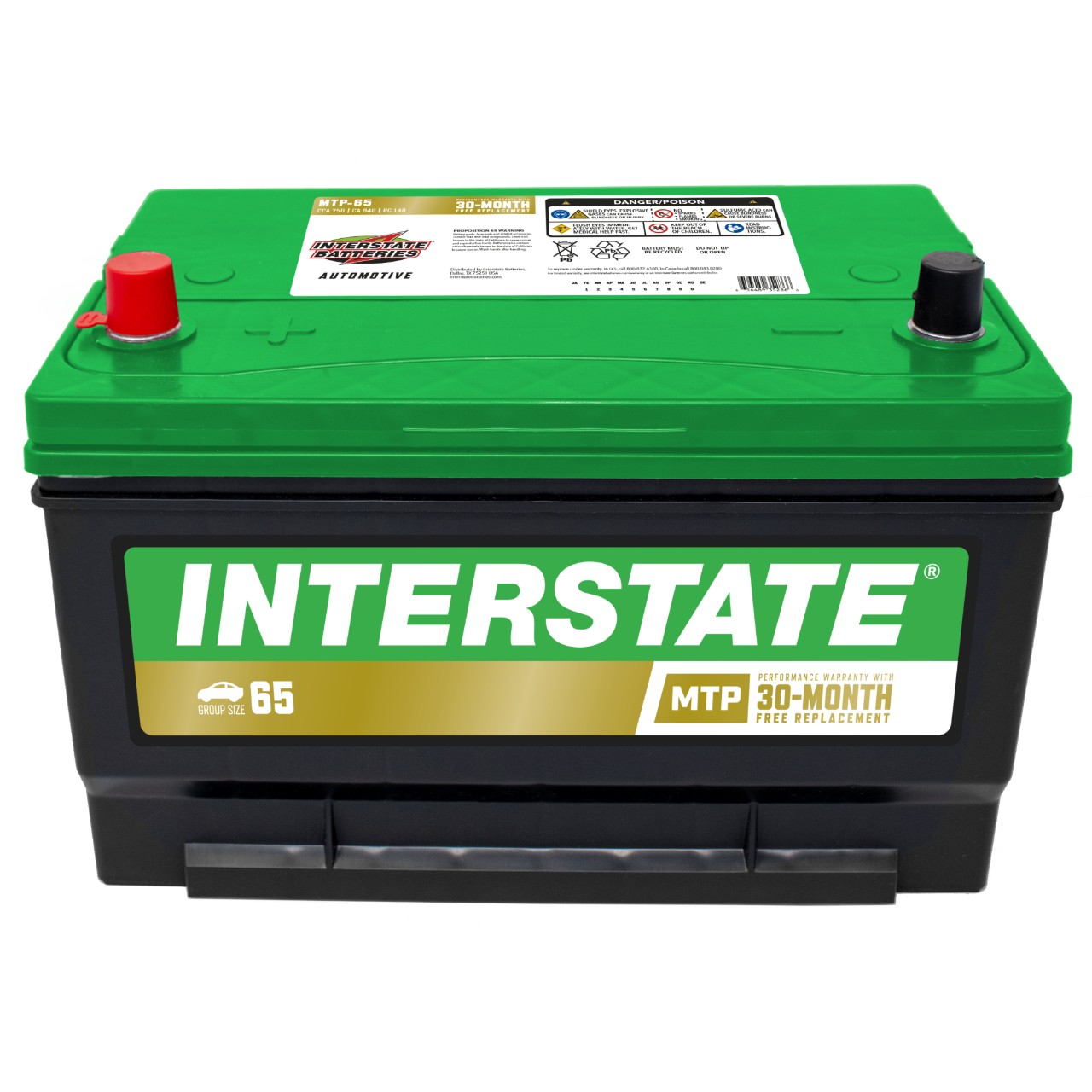 Interstate Battery, MTP65 Vehicle batteries Batteries and cells