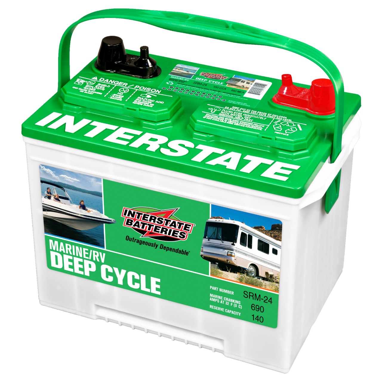 Interstate Battery, SRM24 Vehicle batteries Batteries and cells and accessories Batteries