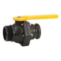 3" Standard Port Stubby Valve, Male NPT X 3" Male Adapter