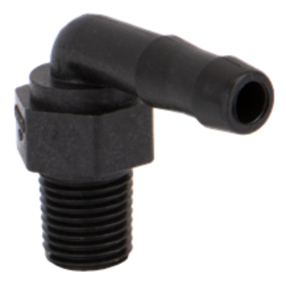 ¼ quot Male Thread X ⅜ quot 90° Hose Barb 545545D1 AGCO Parts