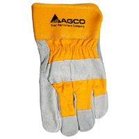 AGCO Branded, Suede Cowhide Gloves, Size Large