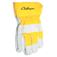 Challenger Branded, Suede Cowhide Gloves, Size Large