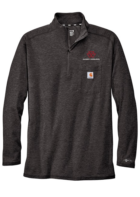 Massey Ferguson Carhartt 1/4 Zip Tee - Carbon Heather 03073CBH2X